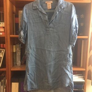 Philosophy Pale Blue Chambray Shirt Dress